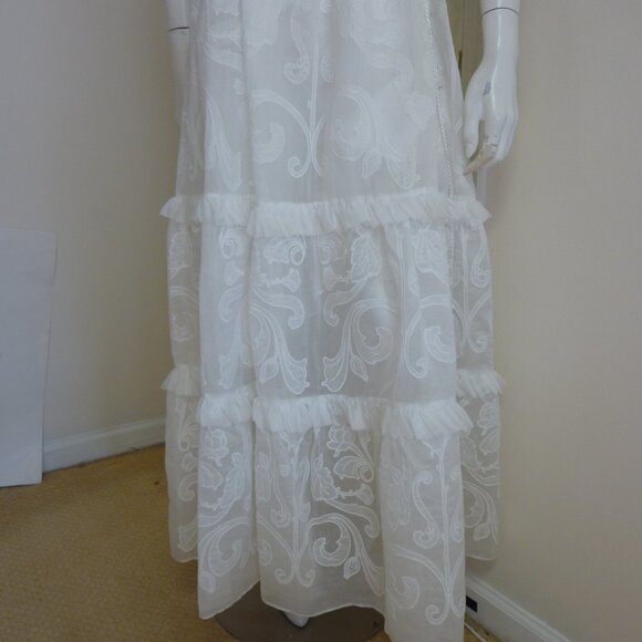 Marchesa Rosa Calla Embroidered Tiered Maxi Dress - Picture 13 of 16